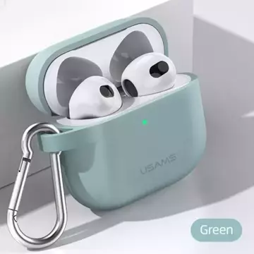 USAMS protective case for Apple AirPods 3 silicon green/green BH741AP04 (US-BH741)
