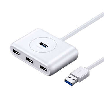 USB 3.0 hub UGREEN CR113, 4in1, 0.5m (white)