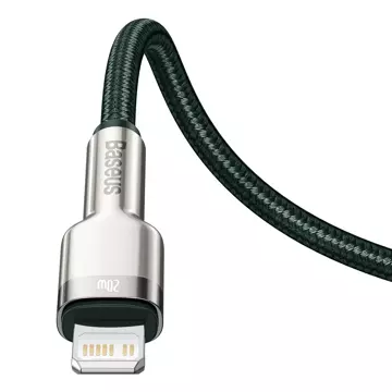 USB-C to Lightning cable Baseus Cafule, PD, 20W, 1m (green)