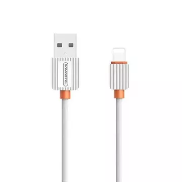 USB CABLE IPHONE 2A SOMOSTEL WHITE 2000mAh QUICK CHARGER 1M POWERLINE SMS-BP03 15PCS GIFT PIECE