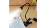 USB LED desk lamp with clip Black