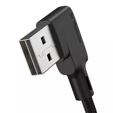 USB to Lightning cable, Mcdodo CA-7300, angled, 1.8m (black)