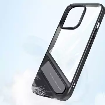 Ugreen Fusion Kickstand Case Hard Cover with Gel Frame and Stand for iPhone 13 Pro black (90153)