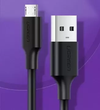 Ugreen cable USB - micro USB 2.4 A 480 Mbps 1.5 m black (US289 60137)