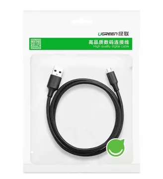 Ugreen cable USB - micro USB 2.4 A 480 Mbps 1.5 m black (US289 60137)