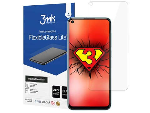 Unbreakable 3mk Flexible Glass Lite hybrid glass for Redmi Note 9