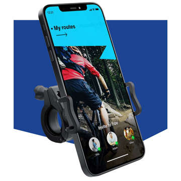 Universal 3mk Bike Holder Pro bicycle holder for phone for scooter, motorbike, trolley Black