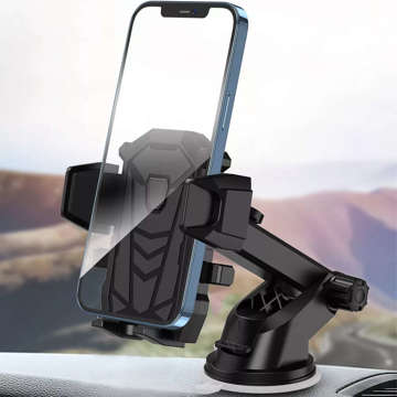 Universal car holder CH01 telescopic for the phone on the window grille Black