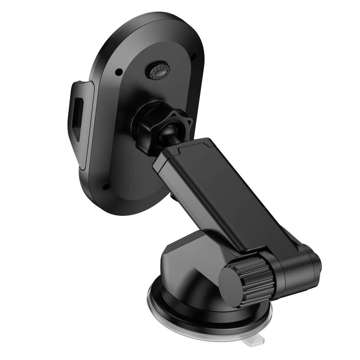 Universal car holder Car holder for the dashboard, windshield, phone Black