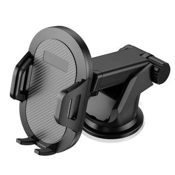 Universal car holder Car holder for the dashboard, windshield, phone Black