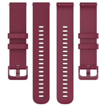 Universal strap Alogy Strap with buckle for smartwatch watch 18mm burgundy