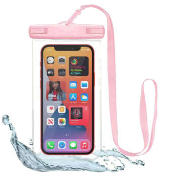 Universal waterproof case for the phone up to 6.9 inch Waterproof Case Pink