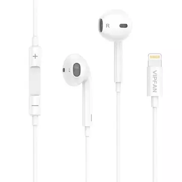 Vipfan M13 wired earbuds (white)