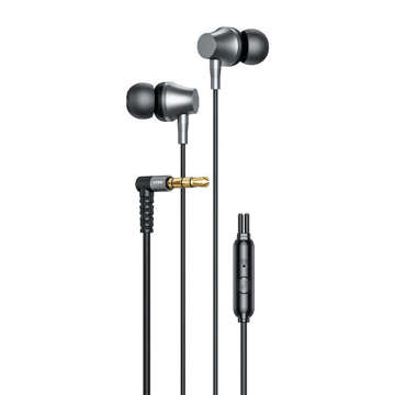 Vipfan M17 wired in-ear headphones, 3.5mm jack (black)