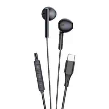 Vipfan M18 Wired Earphones, USB-C (Black)