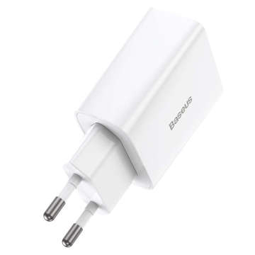 Wall charger Baseus Speed ​​Mini Quick Charger USB-C PD 3A 20W White