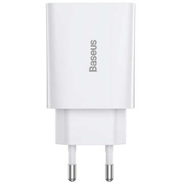 Wall charger Baseus Speed ​​Mini Quick Charger USB-C PD 3A 20W White