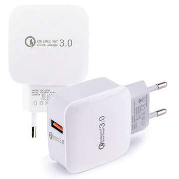 Wall charger Vega Faston fast USB QC 3.0 Fast Charger 3A White