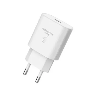 Wall charger fast charging 3A 18W Type-C cable for iPhone 15 SOMOSTEL SMS-Q03 PD White