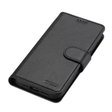 Wallet flip case for MagSafe for iPhone 12 / 12 Pro Black