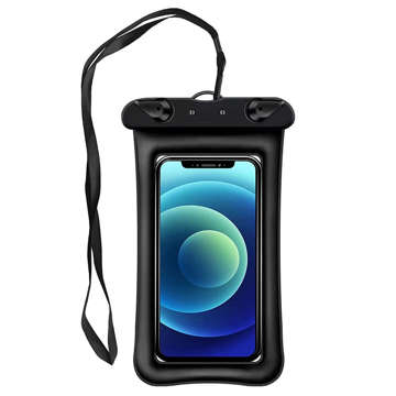 Waterproof case set x2 with airbag Alogy universal waterproof IPX8 to 7.2 Black