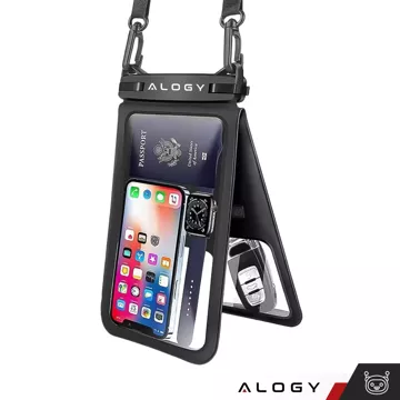 Waterproof case waterproof IPX8 for 6.7" phone double Case Alogy Waterproof Black