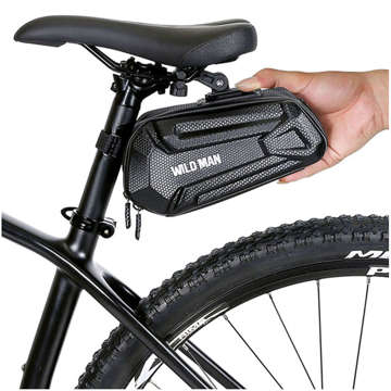 Wildman Bicycle Saddle Bag XT7 Pouch bicycle bag bicycle seat holder 1.2l Black