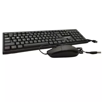 Wired Keyboard Mouse Set Forev FV-68 Black