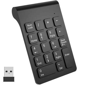 Wireless USB Numeric Keypad for Laptop PC Alogy Wireless KeyPad