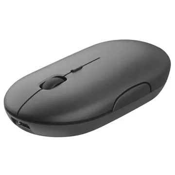 Wireless vertical gaming mouse vertical ergonomic for laptop PC right-handed silent Black