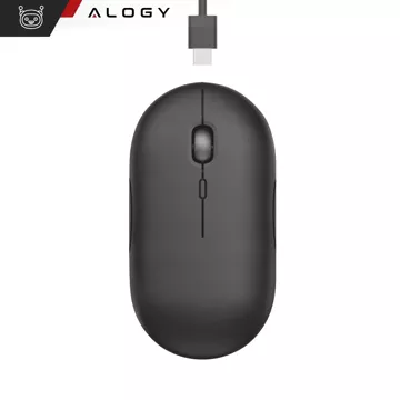 Wireless vertical gaming mouse vertical ergonomic for laptop PC right-handed silent Black