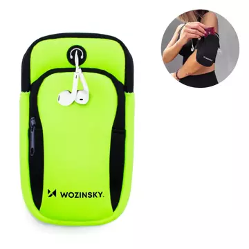 Wozinsky armband for running phone green (WABGR1)