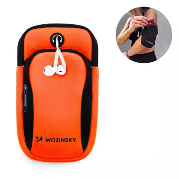 Wozinsky armband for running phone orange (WABOR1)