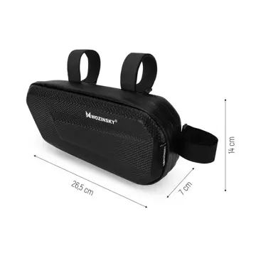 Wozinsky bicycle frame bag 1.5 l black (WBB10BK)