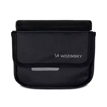 Wozinsky bicycle frame bag bike bag waterproof phone case 1.5l black (WBB26BK)