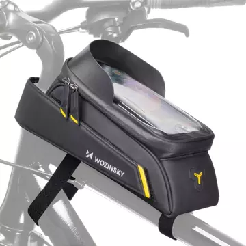 Wozinsky bicycle frame bag with phone case 1l black (WBB25BK)