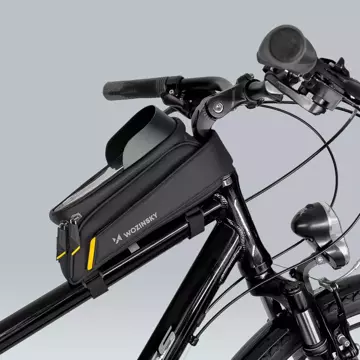 Wozinsky bicycle frame bag with phone case 1l black (WBB25BK)