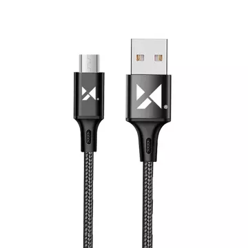 Wozinsky cable USB - microUSB 2.4A 2m black (WUC-M2B)