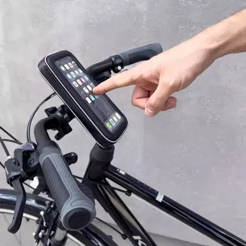 Wozinsky phone holder for bicycle, motorcycle, scooter black (WBHBK7)