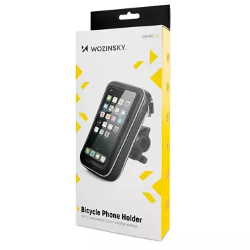 Wozinsky phone holder for bicycle, motorcycle, scooter black (WBHBK7)