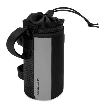 Wozinsky thermal water bottle bag for bike or scooter 1 l black (WBB29BK)