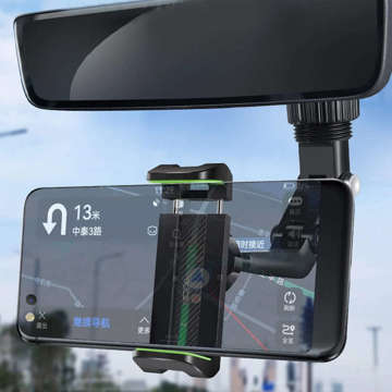 XO C107 car holder for a 6.8 inch phone for the rearview mirror black