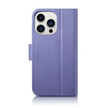 iCarer Wallet Case 2in1 Cover iPhone 14 Pro Max Leather Flip Cover Anti-RFID Light Purple (WMI14220728-LP)