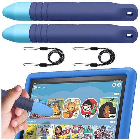 2x Stylus Kapazitiver Touchscreen-Stift für Telefon Tablet Alogy Stylus Pen für Kinder 10 cm Blau