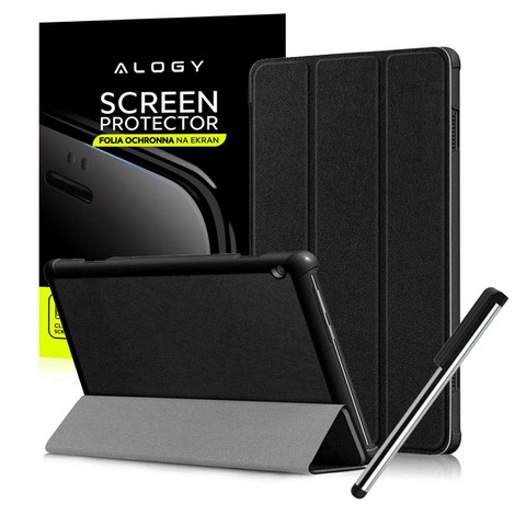 Alogy Book Cover für Lenovo Tab M10 10.1 TB-X605 Black FOIL SCRIPTION