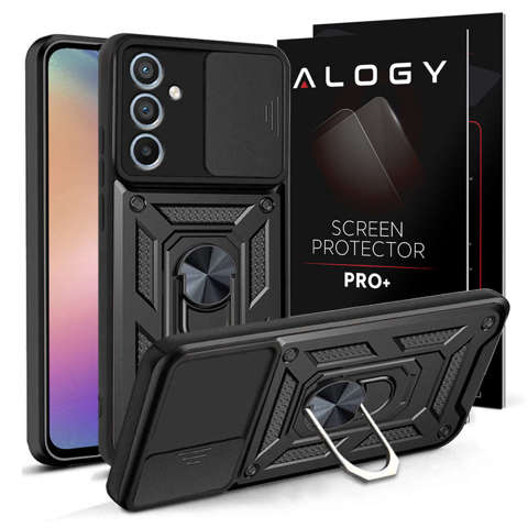 Camshield Pro Hülle für Samsung Galaxy A34 5G Schwarz Glas