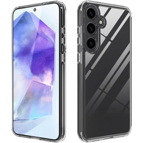 Hülle für Samsung Galaxy A35 5G Rückseite Hybrid Clear Case Alogy Transparentes Glas