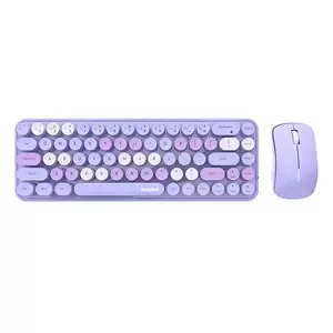 MOFII Bean 2.4G Kabelloses Tastatur-Maus-Set (Lila)