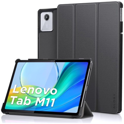 Schutzhülle für Lenovo Tab M11 10,95 Zoll TB330FU / TB330XU / TB331FC, Buchhülle mit Klappgehäuse, Schutzhülle Alogy Gray Stylus