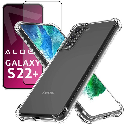 ShockProof Alogy Case für Samsung Galaxy S22 Plus Klarglas Vollkleber